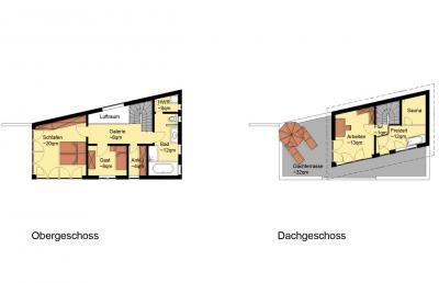 Bild: Grundriss Obergeschoss und Dachgeschoss